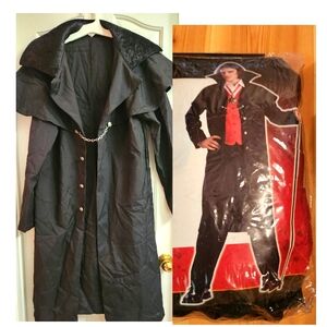 halloween deluxe costume baron vampire coat